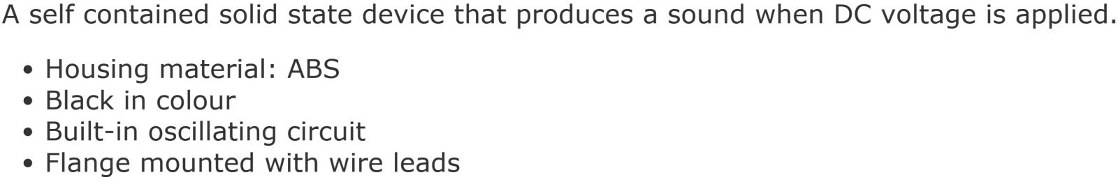 זמזם פיאזו אלקטרוני לפנל PRO-SIGNAL